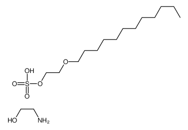 (2-hydroxyethyl)ammonium 2-(dodecyloxy)ethyl sulphate Structure