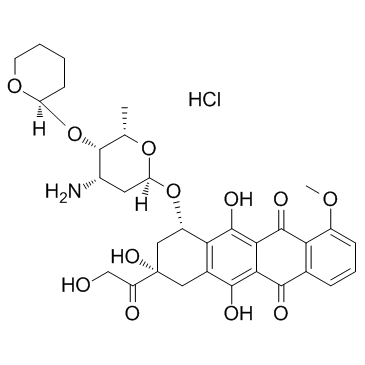 Pirarubicin (Hydrochloride) structure