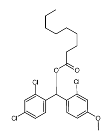 (2-chloro-4-methoxyphenyl)(2,4-dichlorophenyl)methyl nonanoate Structure