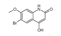 2(1H)-Quinolinone, 6-bromo-4-hydroxy-7-methoxy Structure