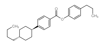 4’-反式-丁基环己基苯甲酸 4-丙基苯酯结构式