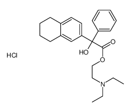 diethyl-[2-[2-hydroxy-2-phenyl-2-(5,6,7,8-tetrahydronaphthalen-2-yl)acetyl]oxyethyl]azanium,chloride Structure