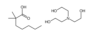 tris(2-hydroxyethyl)ammonium dimethylheptanoate Structure