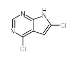 4,6-二氯-7H-吡咯并[2,3-d]嘧啶结构式
