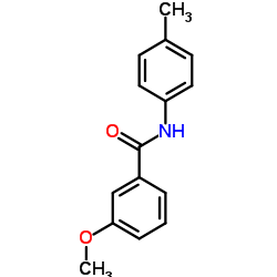 3-Methoxy-N-(4-methylphenyl)benzamide结构式