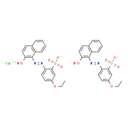 calcium 5-ethoxy-2-[(2-hydroxy-1-naphthyl)azo]benzenesulphonate结构式