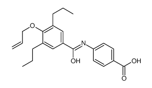 N-(4-Allyloxy-3,5-dipropylbenzoyl)-p-aminobenzoic acid结构式