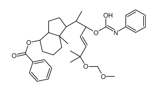 [(1R,4S,7aR)-1-[(Z,1S,2S)-5-(methoxymethoxy)-1,5-dimethyl-2-(phen ylcarbamoyloxy)hex-3-enyl]-7a-methyl-1,2,3,3a,4,5,6,7-octahydroin den-4-yl] benzoate Structure