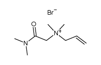 N-(2-(dimethylamino)-2-oxoethyl)-N,N-dimethylprop-2-en-1-aminium bromide结构式