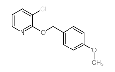 3-氯-2-(4-甲氧基苄氧基)吡啶结构式