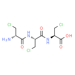 beta-chloroalanyl-beta-chloroalanyl-beta-chloroalanine结构式