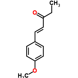 1-(4-甲氧苯基)-1-戊烯-3-酮结构式