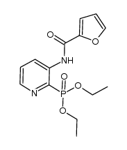 3-(2-furoyl)amino-pyridine-2-phosphonic acid diethyl ester结构式