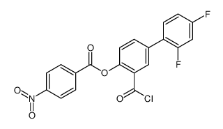3-(氯羰基)-2,4-二氟联苯-4-基 4-硝基苯甲酸结构式