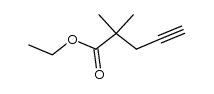 ethyl 2,2-dimethylpent-4-ynoate结构式