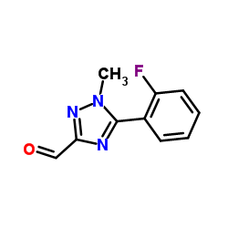 5-(2-Fluorophenyl)-1-methyl-1H-1,2,4-triazole-3-carbaldehyde结构式