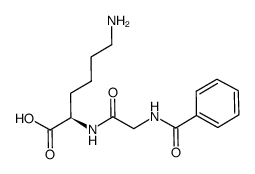 Hippuryl-D-Lys-OH结构式