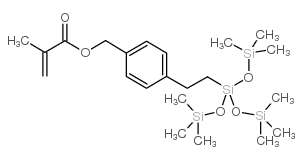 methacryloxymethylphenethyltris(trimethylsiloxy)silane,mixed isomers Structure