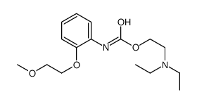2-(diethylamino)ethyl N-[2-(2-methoxyethoxy)phenyl]carbamate结构式