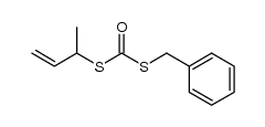 S-(1-methylallyl) S-benzyl dithiocarbonate Structure
