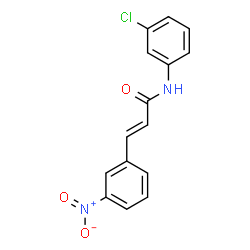 N-(3-CHLOROPHENYL)-3-(3-NITROPHENYL)ACRYLAMIDE结构式