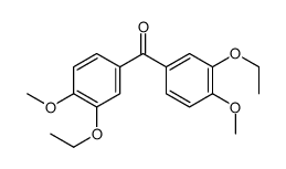bis(3-ethoxy-4-methoxyphenyl)methanone结构式