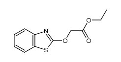 ethyl (2-benzothiazolyloxy)acetate结构式