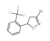 3-溴-4,5-二氢-5-[2-(三氟甲基)苯基]异噁唑结构式