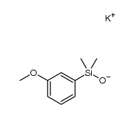 potassium (3-methoxyphenyl)dimethylsilanolate结构式