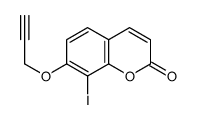 8-iodo-7-prop-2-ynoxychromen-2-one Structure