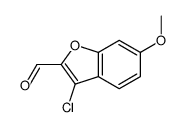 3-chloro-6-methoxy-1-benzofuran-2-carbaldehyde结构式