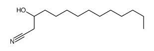 3-hydroxytetradecanenitrile Structure
