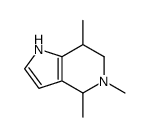 4,5,7-trimethyl-1,4,6,7-tetrahydropyrrolo[3,2-c]pyridine Structure