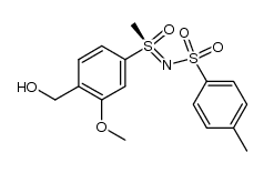 (+)-2-methoxy-4-(S-methyl-N-[(4-methylphenyl)-sulfonyl]-sulfonimidoyl)-benzyl alcohol Structure