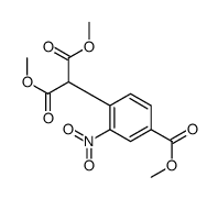 2-[4-甲氧羰基-2-硝基苯基]-丙二酸-1,3-二甲酯结构式