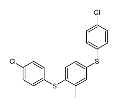 1,4-bis[(4-chlorophenyl)sulfanyl]-2-methylbenzene Structure