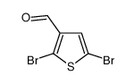 2,5-二溴噻吩-3-甲醛结构式
