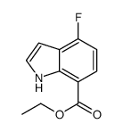 Ethyl 4-fluoro indole-7-carboxylate Structure