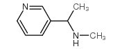 N-甲基-1-(吡啶-3-基)乙胺结构式