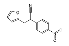 3-(furan-2-yl)-2-(4-nitrophenyl)propanenitrile结构式