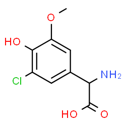 AMINO-(3-CHLORO-4-HYDROXY-5-METHOXY-PHENYL)-ACETIC ACID Structure