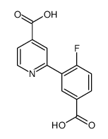 2-(5-carboxy-2-fluorophenyl)pyridine-4-carboxylic acid Structure