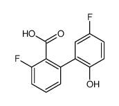 2-fluoro-6-(5-fluoro-2-hydroxyphenyl)benzoic acid Structure
