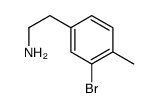 2-(3-Bromo-4-methylphenyl)ethanamine Structure