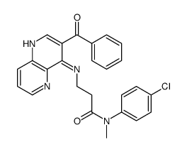 3-[(3-benzoyl-1,5-naphthyridin-4-yl)amino]-N-(4-chlorophenyl)-N-methylpropanamide结构式
