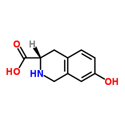 L-7-Hydroxy-1,2,3,4-tetrahydroisoquinoline-3-carboxylic acid Structure