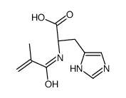 (2S)-3-(1H-imidazol-5-yl)-2-(2-methylprop-2-enoylamino)propanoic acid结构式