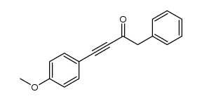 4-(4-methoxyphenyl)-1-phenylbut-3-yn-2-one结构式