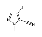 4-Iodo-2-methylpyrazole-3-carbonitrile Structure