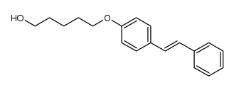 5-{4-[(E)-2-phenylethenyl]phenoxy}pentan-1-ol结构式
